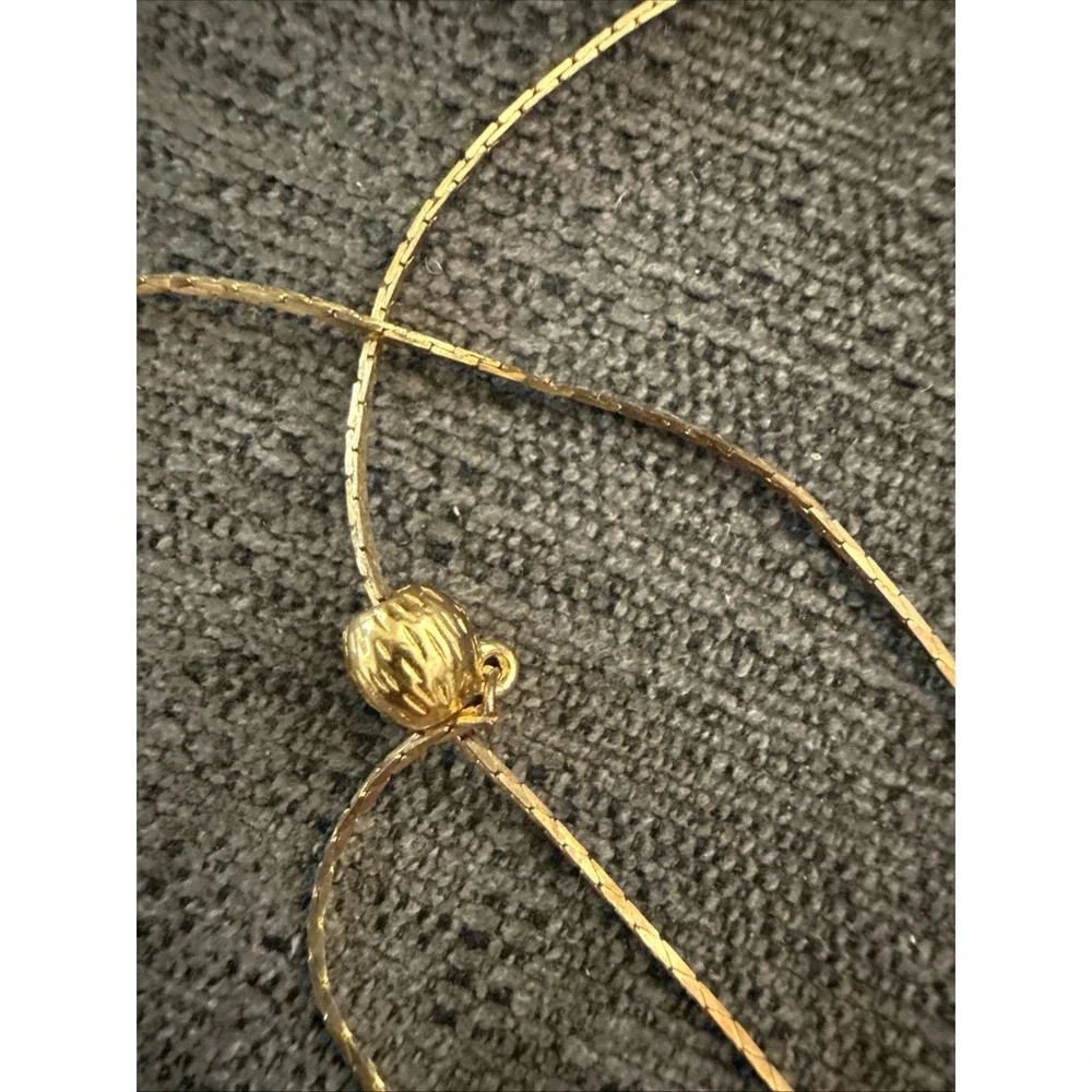 Vintage Gold‎ Tone Ball Pull Ariat Style Necklace